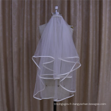 Voile de mariage avec bord Satin